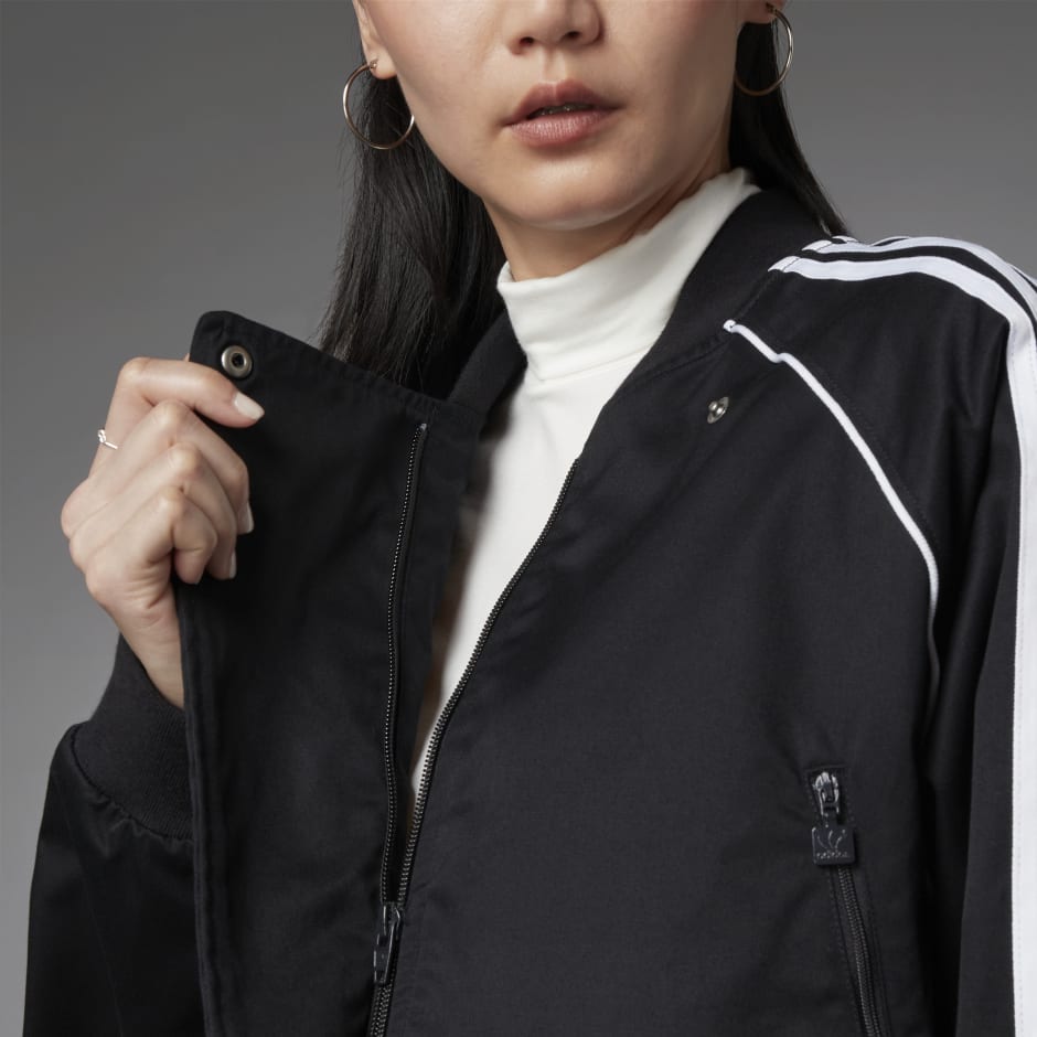 adidas Asymmetric Superstar Track Jacket​ - Black | adidas OM