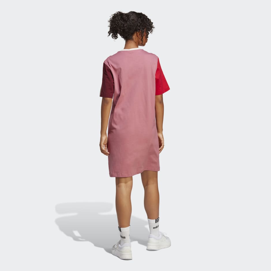 adidas Essentials Single Jersey Boyfriend Tee Dress - Pink adidas BH