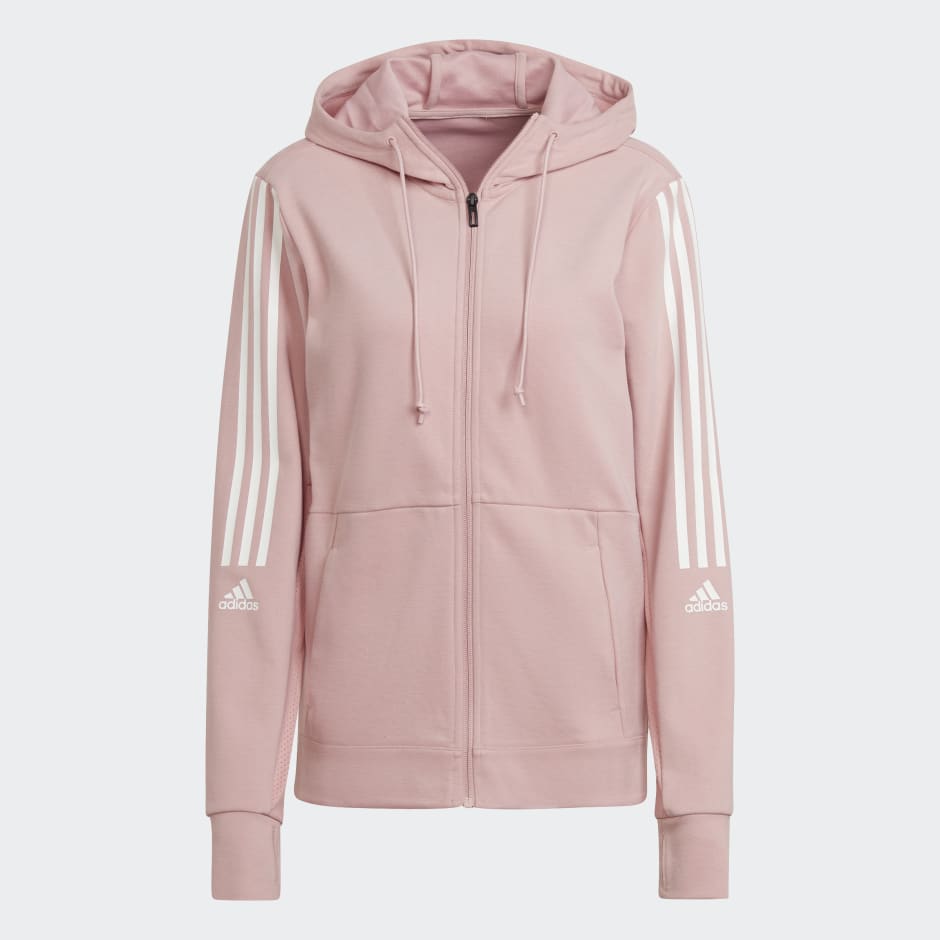 Clothing - AEROREADY Made for Training Hoodie - Pink | adidas South Africa