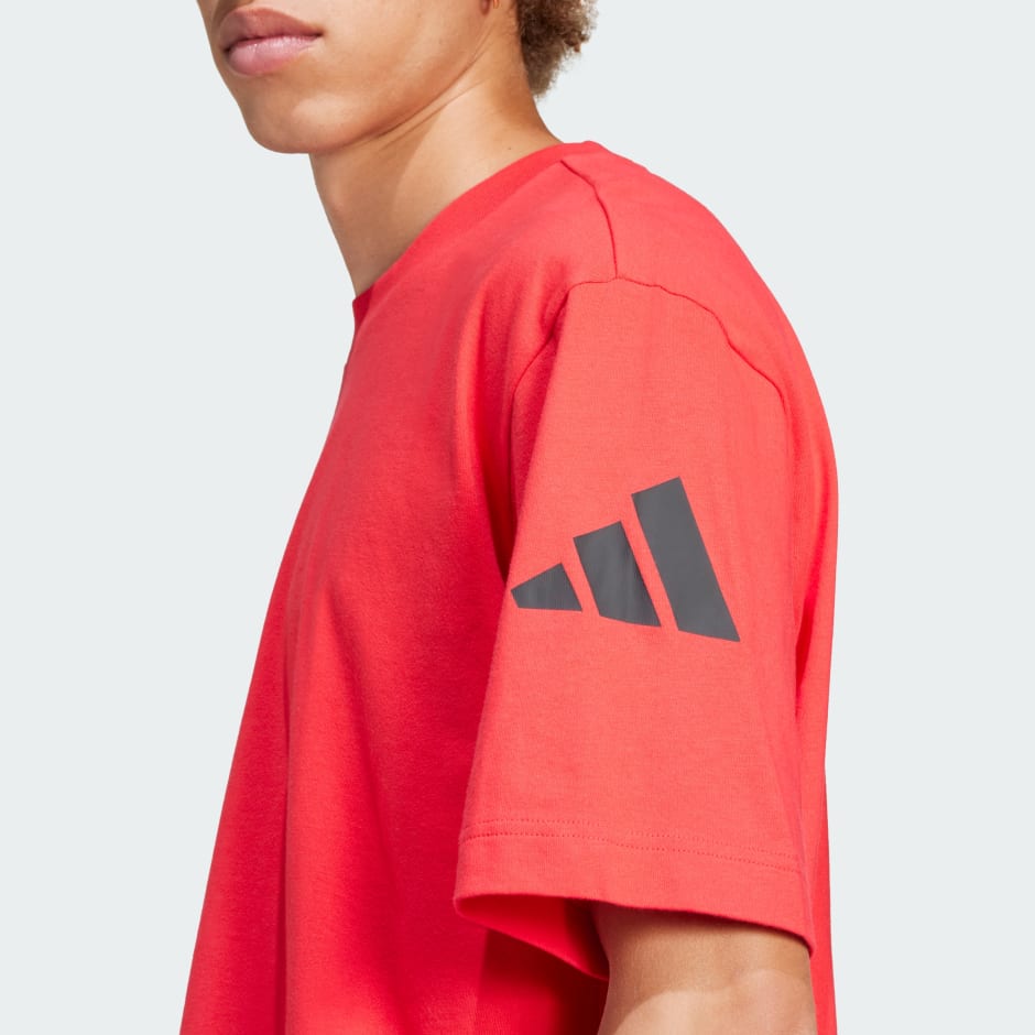 Essentials Loose Fit 3 Bar Logo Tee