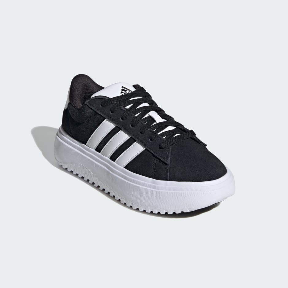 Shoes - Grand Court Platform Shoes - Black | adidas South Africa