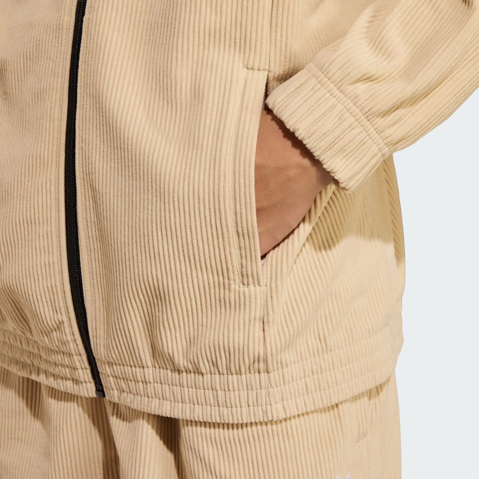 BLUZĂ DE TRENING SUPRADIMENSIONATĂ DIN CATIFEA REIATĂ SST