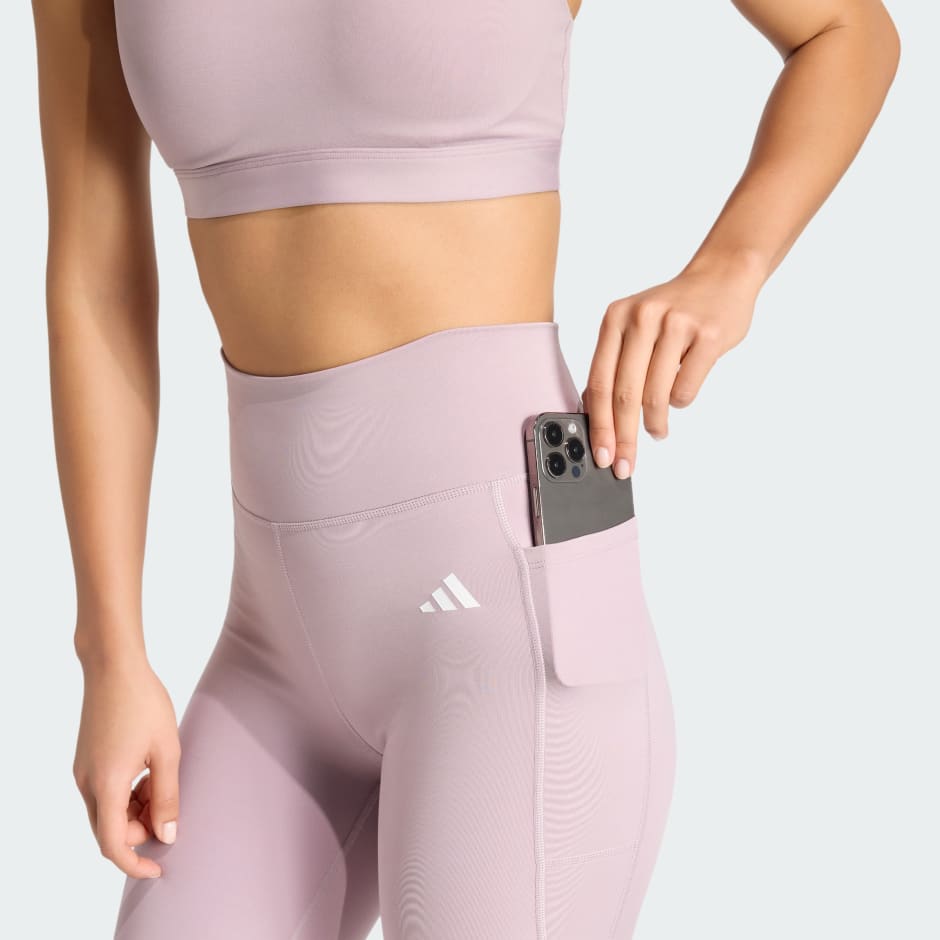 Optim&eacute; Essentials Stash Pocket Full-Length Leggings