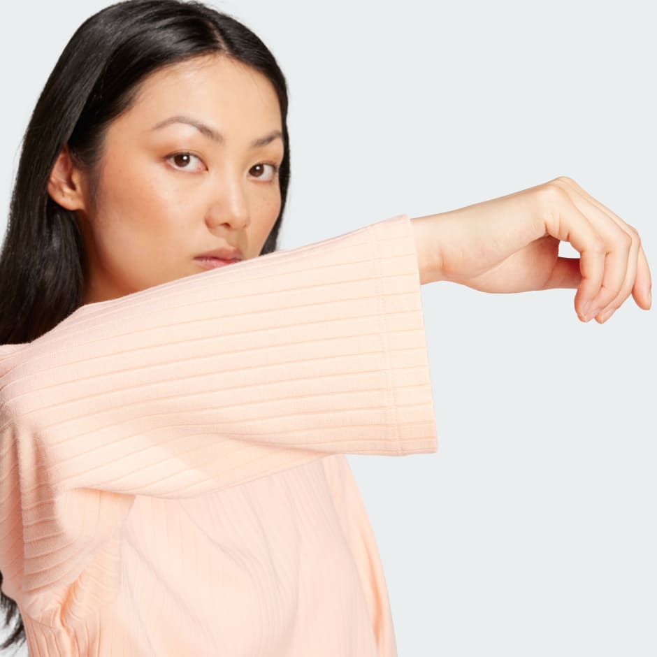 Essentials Wide Rib Long Sleeve Tee