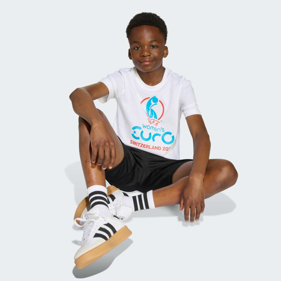 Tricou cu emblema oficială EURO25&trade; feminin pentru copii