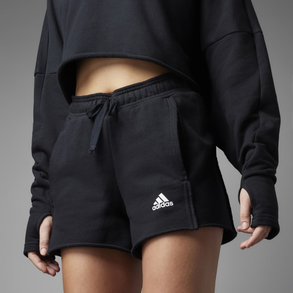 Adidas black hot sale womens shorts