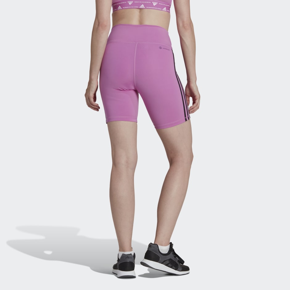 Training Essentials 3-Stripes High-Waisted Short Leggings image number null