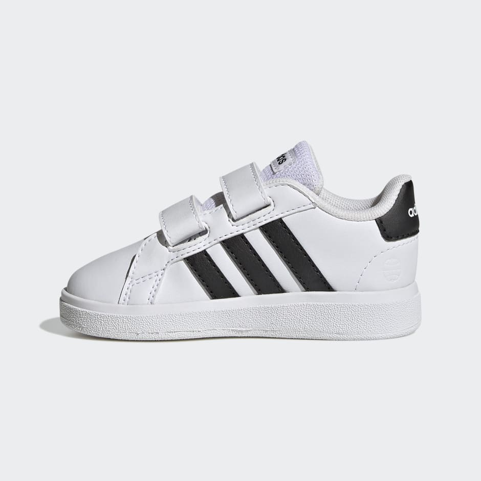 adidas Grand Court Lifestyle Hook and Loop Shoes - White | adidas UAE