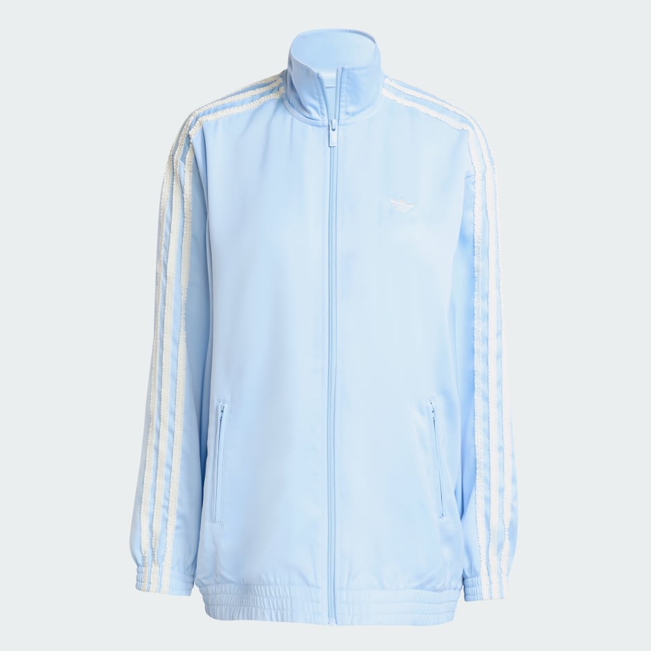 adidas Originals Satin Firebird Track Top Ruffle 3-Stripes