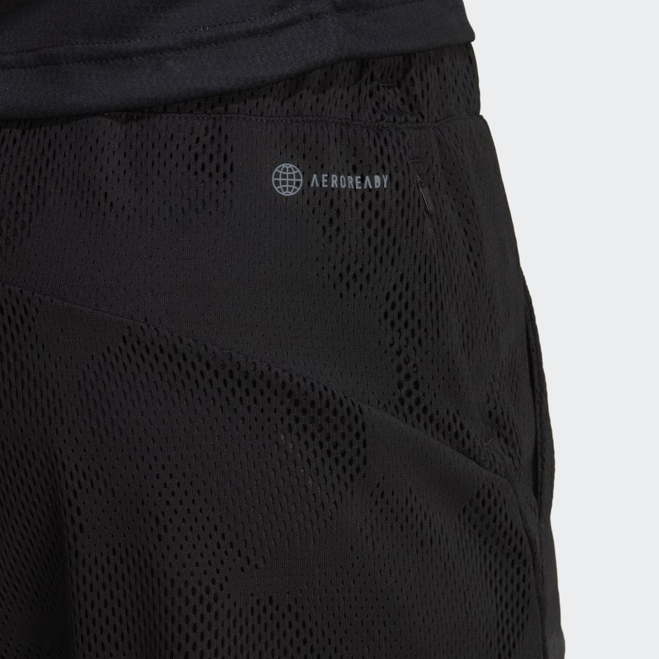 Men's Clothing - Melbourne Tennis Two-in-One 7-inch Shorts - Black ...