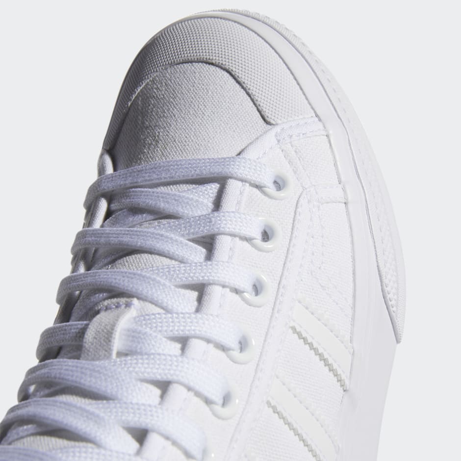 officiel oversættelse sekstant adidas Nizza Platform Mid Shoes - White | adidas QA