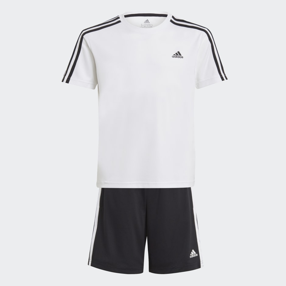 black adidas short set