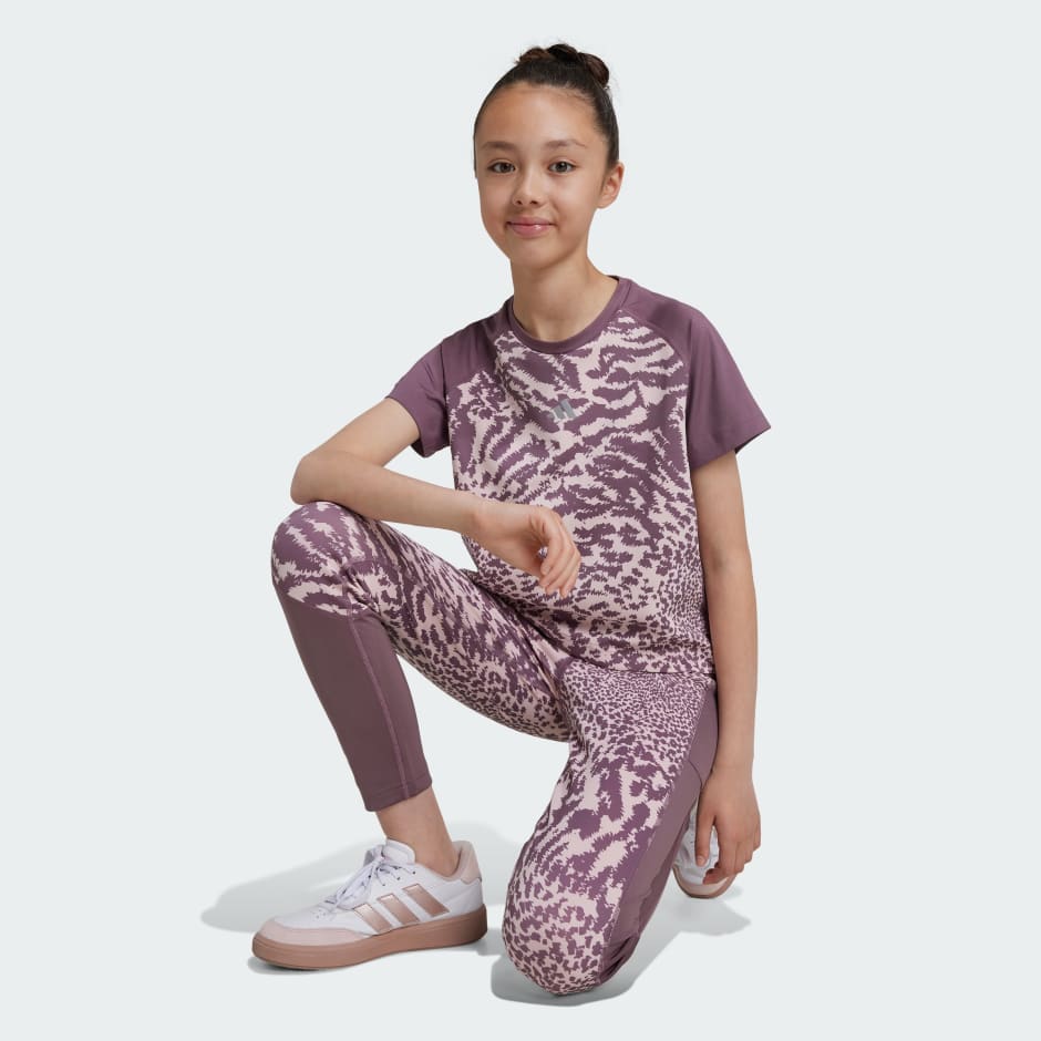 Kids Clothing Optime 7 8 Leggings Kids Pink adidas Bahrain