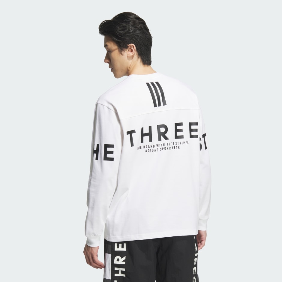 Wording Pack Loose Fit Heavy Single Jersey Long Sleeve Tee