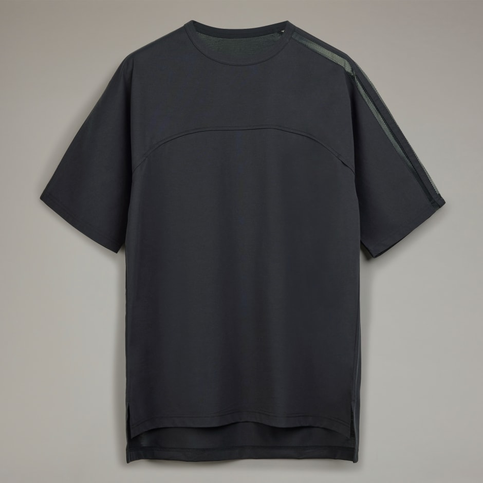 Y-3 Mesh 3-Stripes Short Sleeve Tee