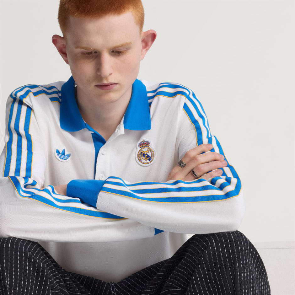 Real Madrid Terrace Icons Long Sleeve Polo Shirt