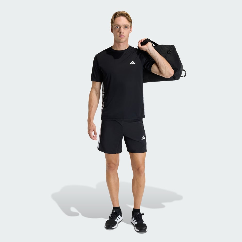 Workout Essentials Base 3 Stripes Woven Short