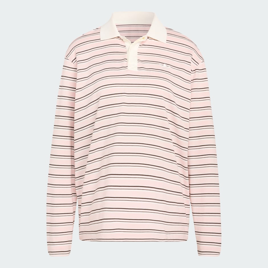 STRIPED OVZD LS POLO Shirt