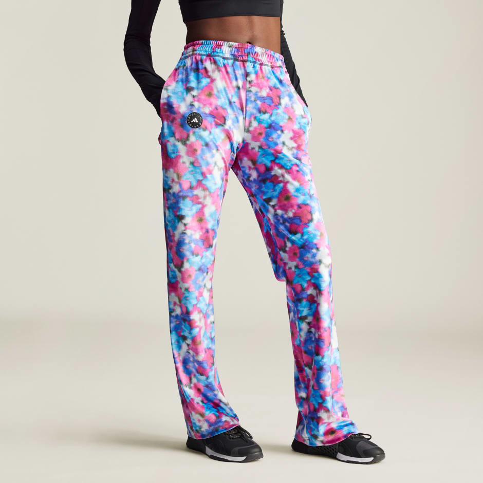 Pantaloni de trening din catifea adidas by Stella McCartney