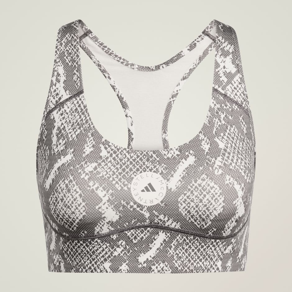 חזיית אימון מודפסת לתמיכה בינונית Adidas By Stella McCartney Power Impact Training Bra