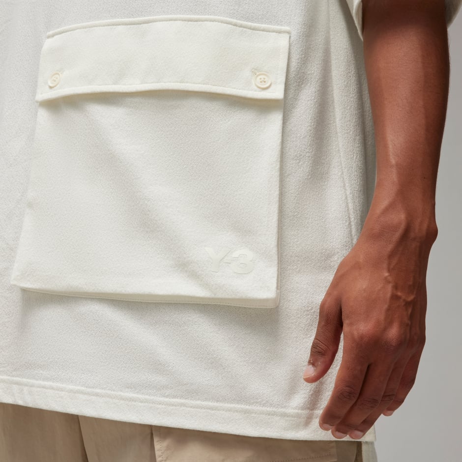 Y-3 Crepe Jersey Short Sleeve Pocket Tee