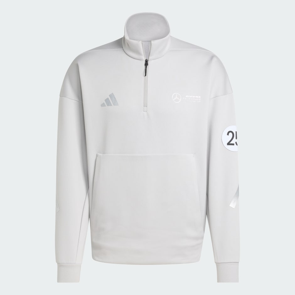 Hanorac Mercedes - AMG Petronas Formula One Team Silver Arrows cu fermoar 1/2