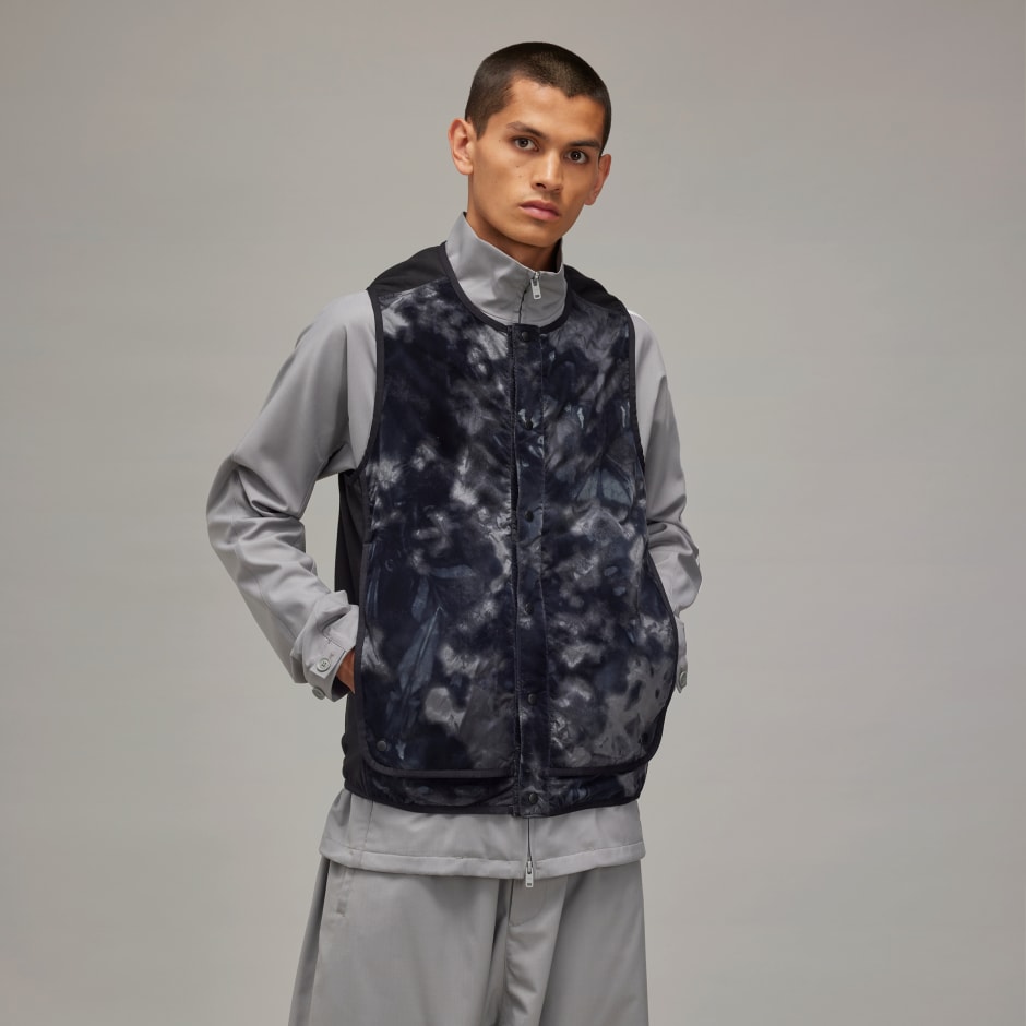 Adidas Y-3 Allover Print Nylon Shell Crew Vest
