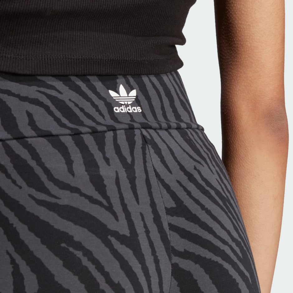 adidas Allover Zebra Animal Print Essentials Tights - Grey | adidas LK