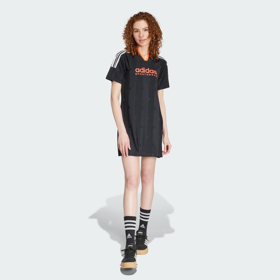 Tiro Cut 3-Stripes Jacquard Tee Dress