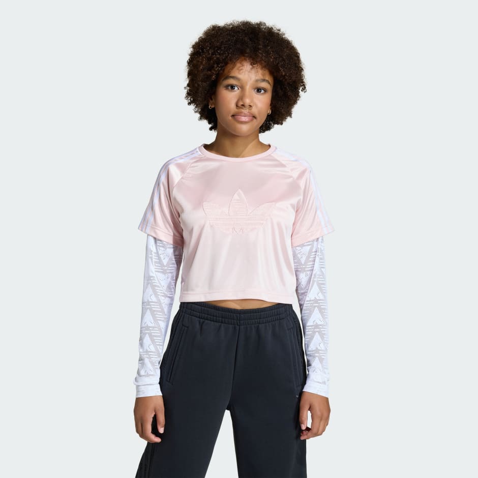 LOOSE 2IN1 LACE LONGSLEEVE T-Shirt