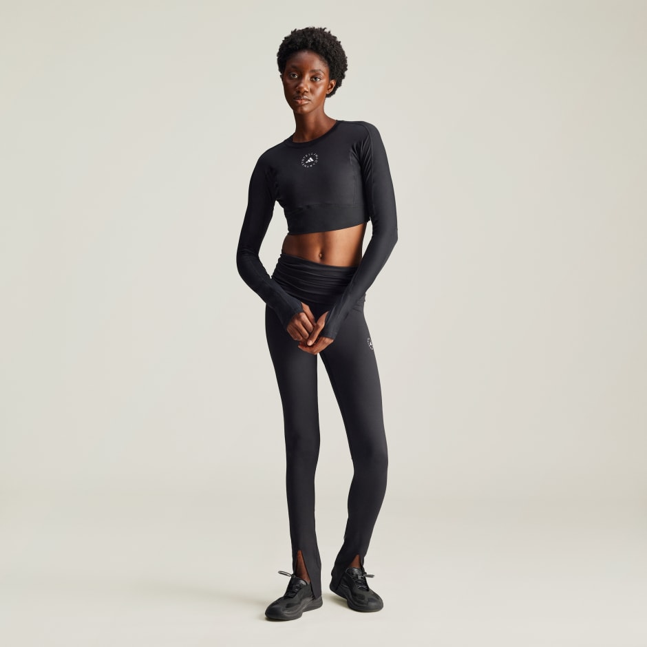 adidas by Stella McCartney TrueStrength Yoga Cropped Long Sleeve Top