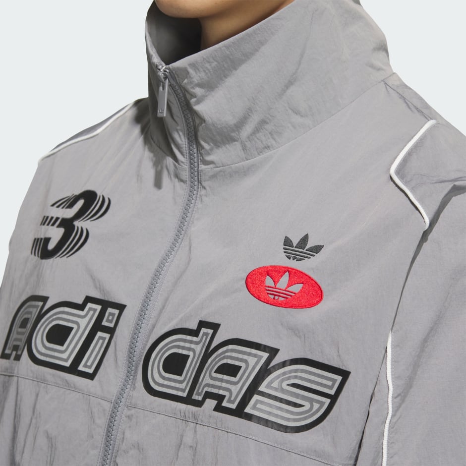 Racing V-Day Woven Jacket - Grey | adidas Hong Kong