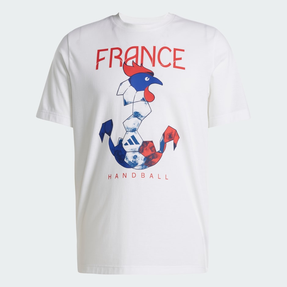 Tricou cu imprimeu grafic Franța Handball Climacool