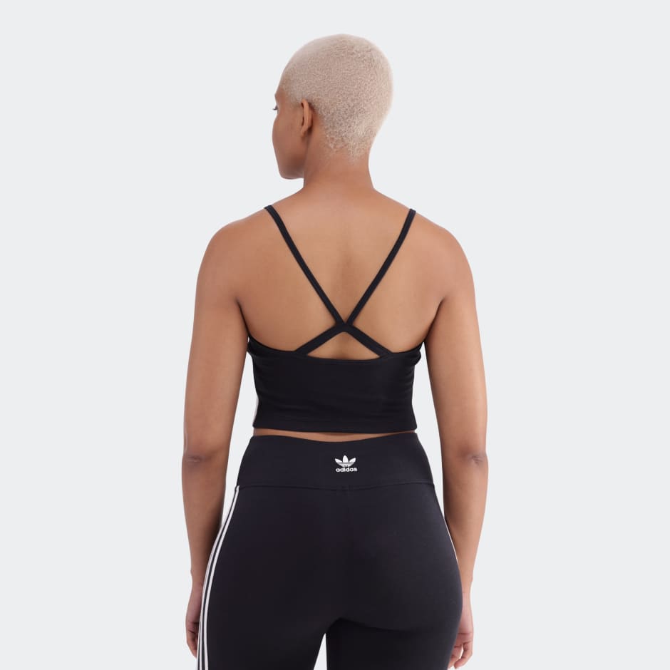 Adicolor 3-Stripes Crop Long-Sleeve Top