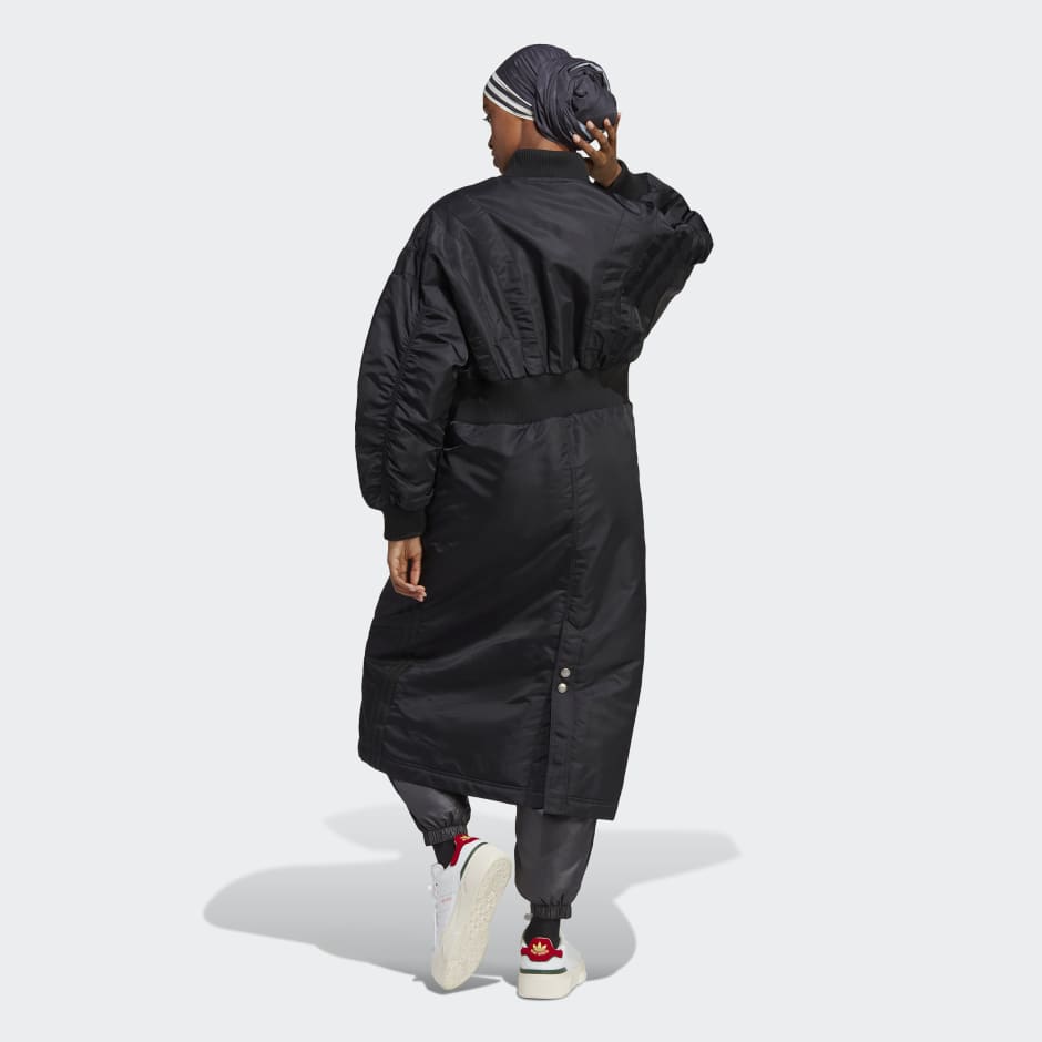 Women's Clothing - Blue Version Santiago Coat Black | adidas Oman