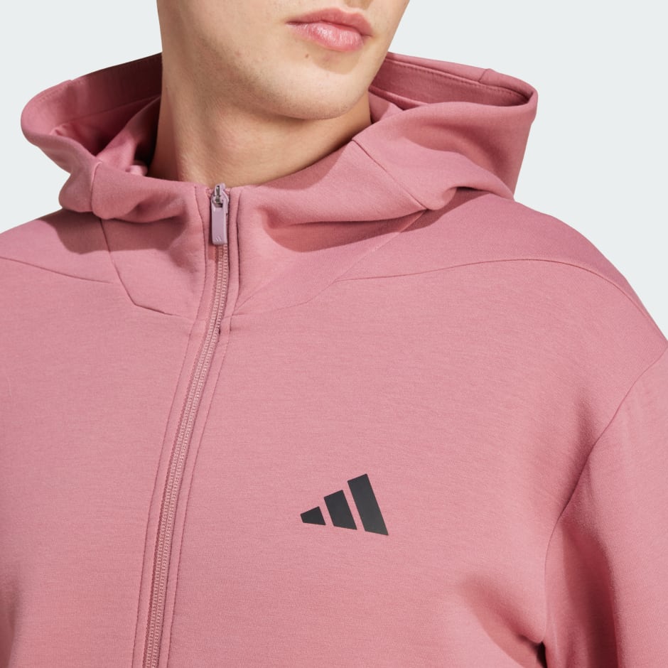 adidas Designed for Training Full Zip Track Jacket Pink adidas TZ