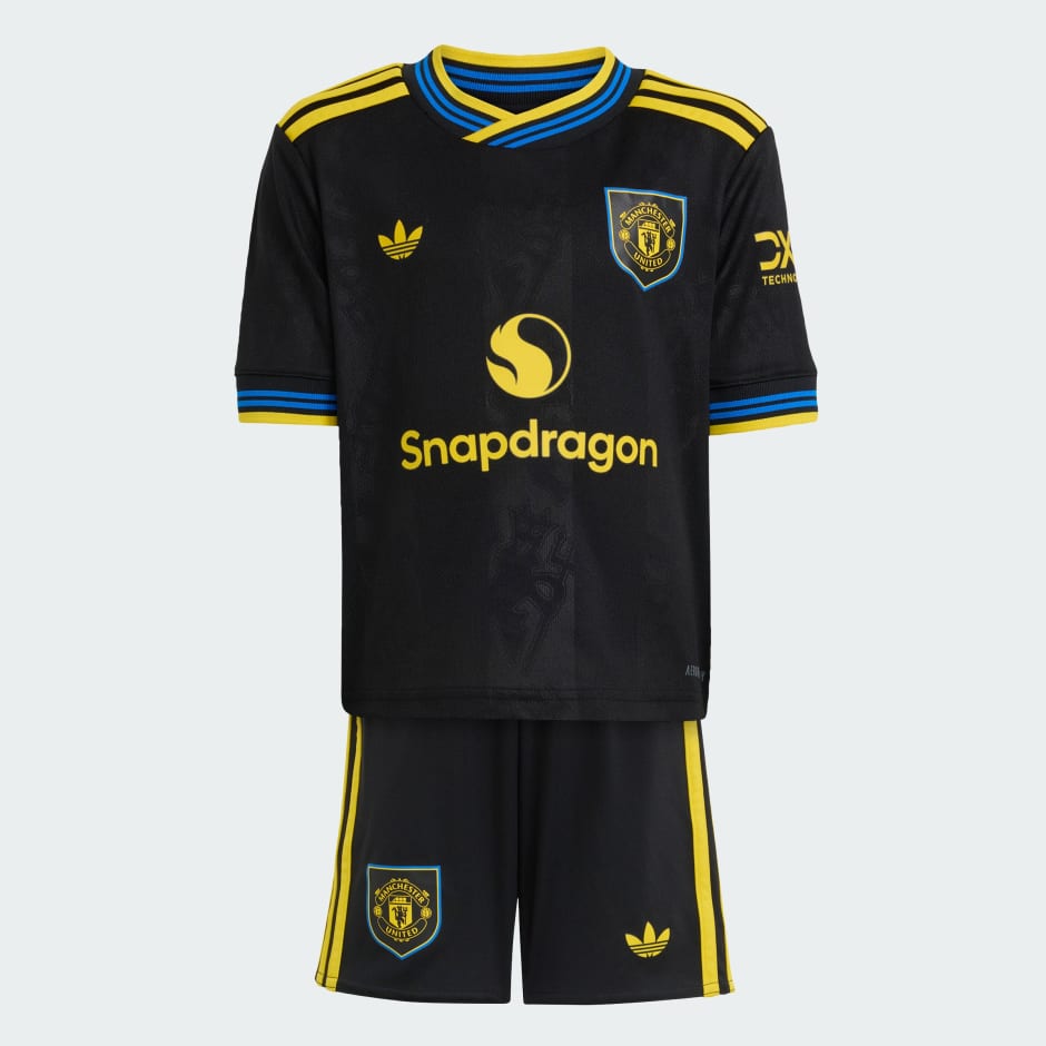 Set mini din al treilea echipament Manchester United 25/26 pentru copii