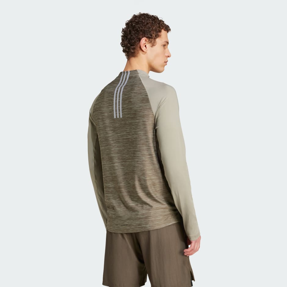 Gym+ Training 3-Stripes 1/4-Zip Long Sleeve Tee