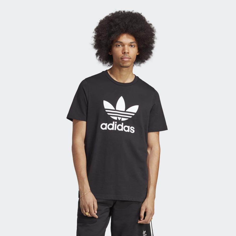 Men's Clothing - ADICOLOR CLASSICS TREFOIL TEE - Black | adidas Egypt