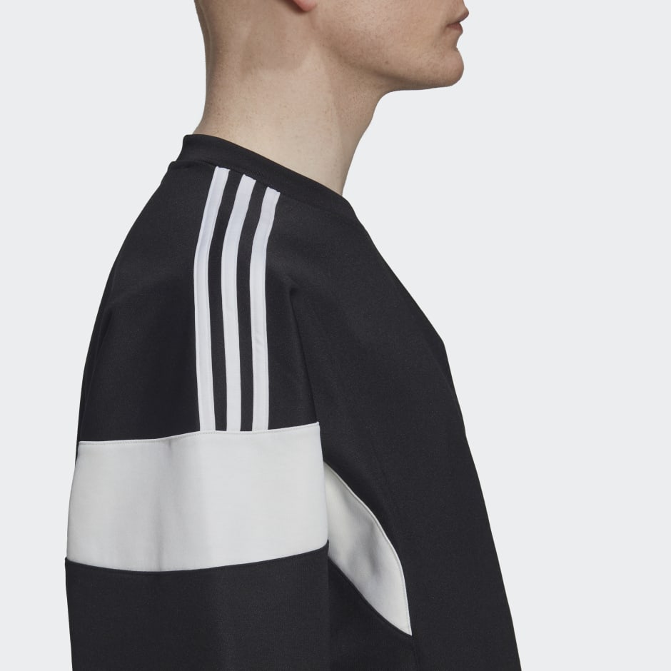 adidas Adicolor Classics Cut Line Crew Sweatshirt - Black | adidas KE