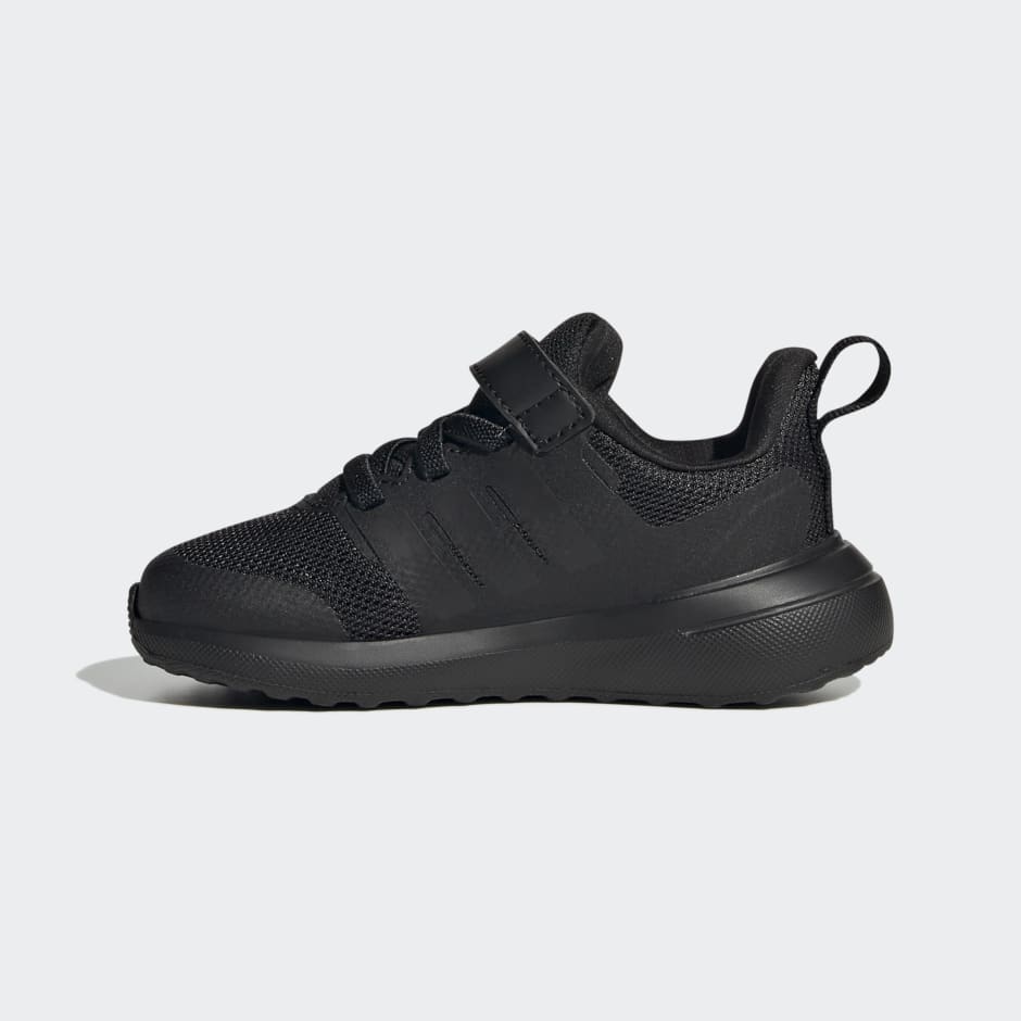 roble Leer Pegajoso Kids Shoes - FortaRun 2.0 Cloudfoam Elastic Lace Top Strap Shoes - Black |  adidas Saudi Arabia