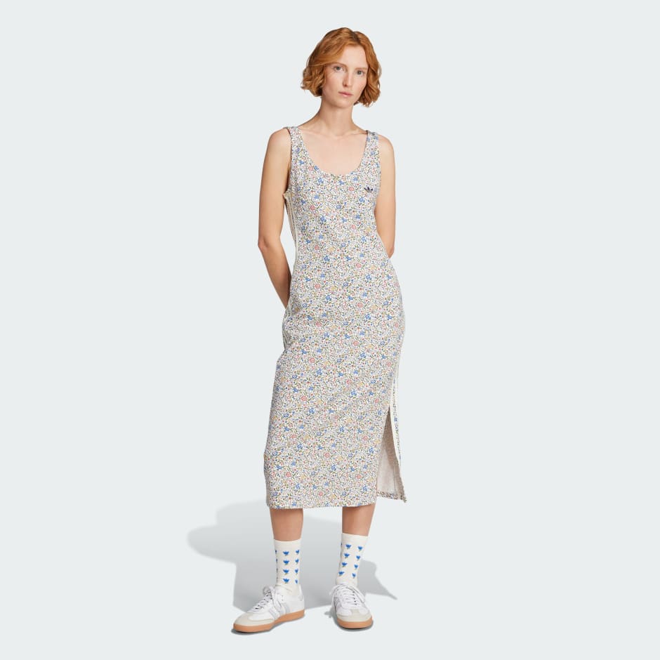 アディダス LONDON Y DRESS Yバックワンピース A/M ホワイト アディダス LONDON Y DRESS Yバックワンピース A/M ホワイト