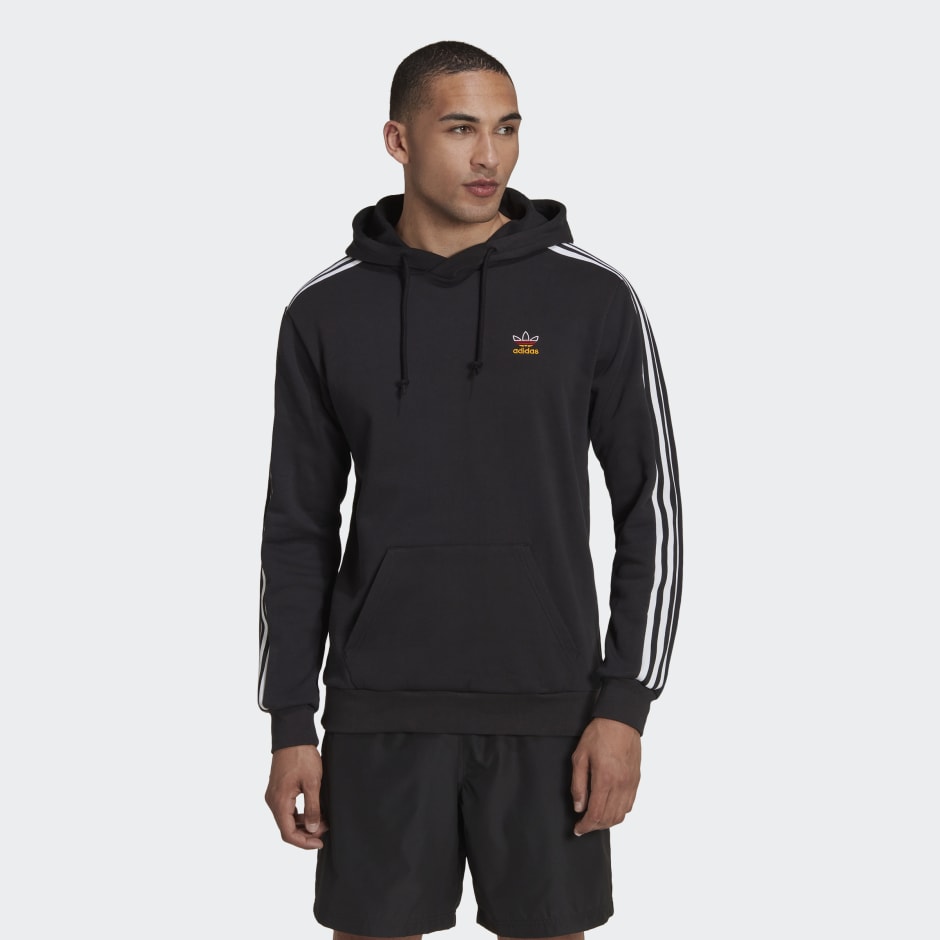 Abierto piano Espacio cibernético adidas 3-Stripes Hoodie - Black | adidas BH