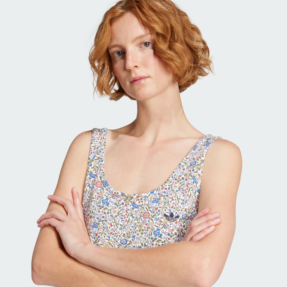 adidas Originals x Liberty London Bodycon 3-Stripes Maxi Dress