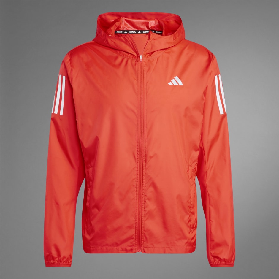adidas Own the Run Jacket - Red | adidas ZA
