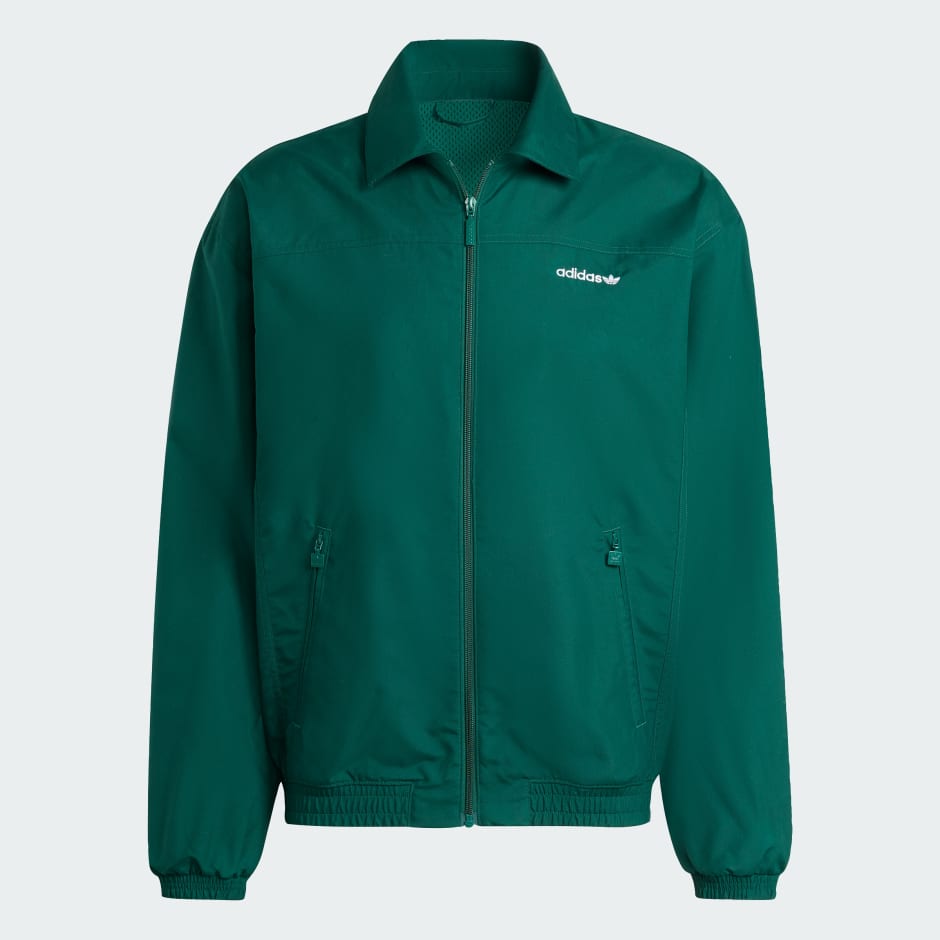 Brushed Woven Track Top