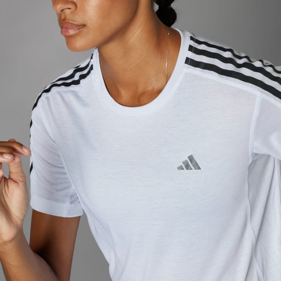 Own the Run 3-Stripes Tee