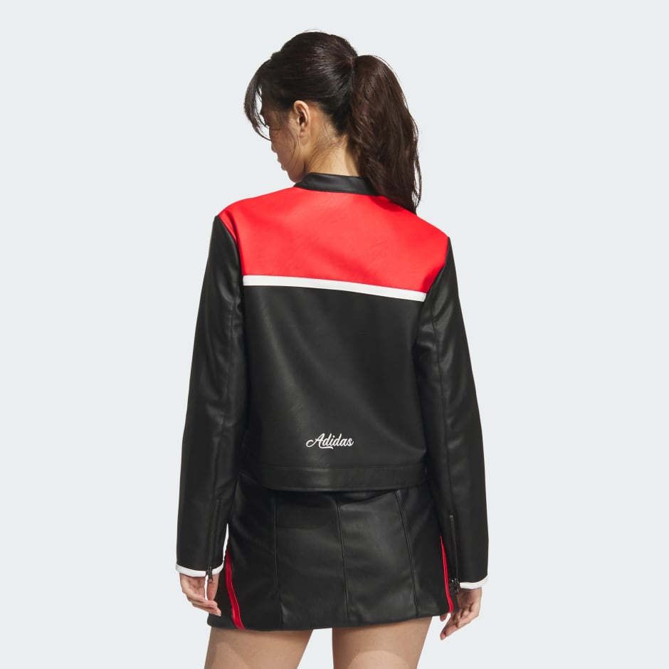 Racing V-Day Pleather Jacket