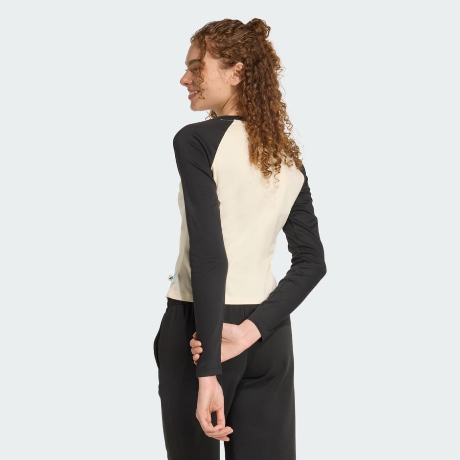 小貓貼布圖案長袖 T 裇