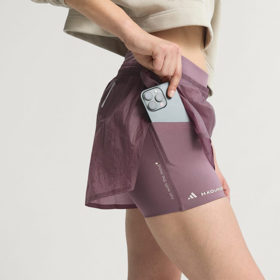 Pantaloni scurți de alergare 2 &icirc;n 1 Adi365 H.Koumori